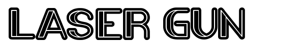 Laser Gun font preview